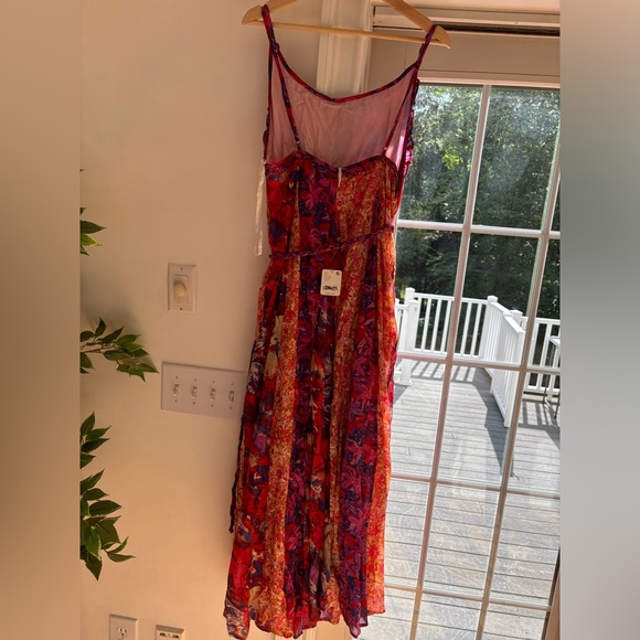 Free People Moondive Maxi- Red Combo-size Large - Picture 2 of 6